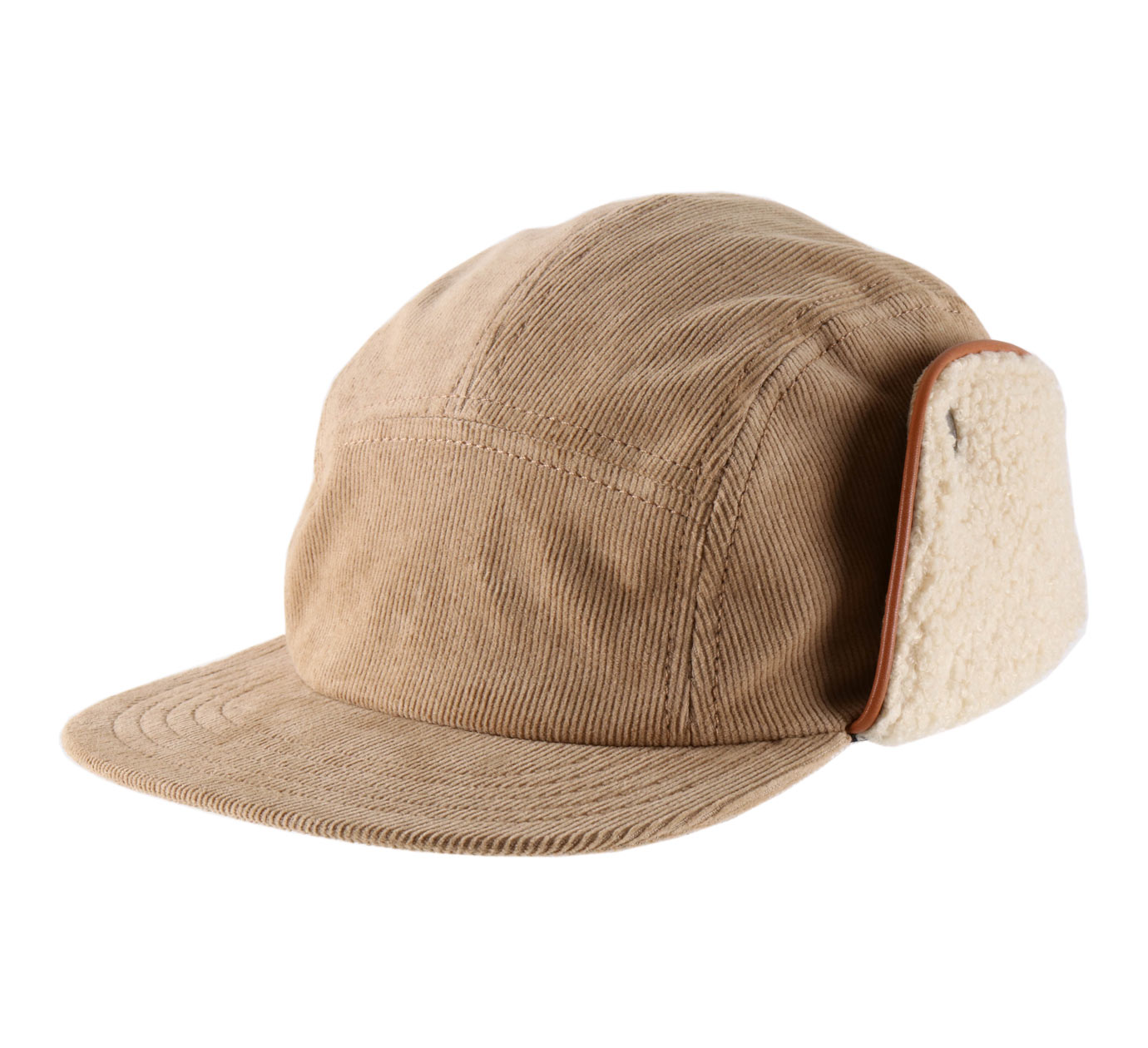 corduroy hat with ear flaps