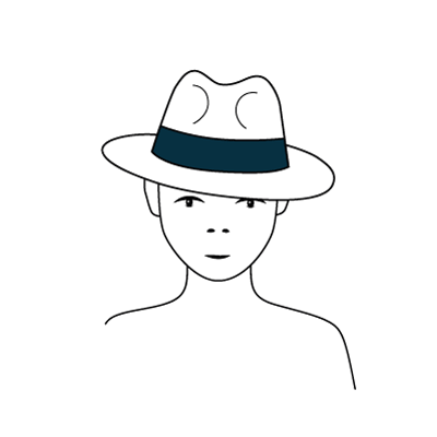 Tilted Hat Style