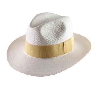 chapeau paille blanc Banes