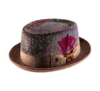 chapeau porkpie velours Flaminio